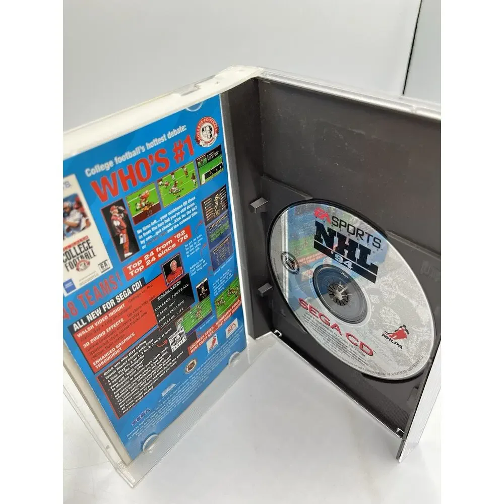 NHL '94 (Sega CD, 1993) CIB w/ Case and Manual Complete
